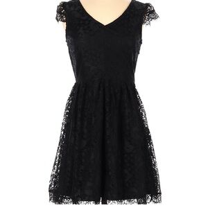 Gorgeous mini black lace dress